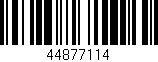 Código de barras (EAN, GTIN, SKU, ISBN): '44877114'