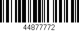 Código de barras (EAN, GTIN, SKU, ISBN): '44877772'