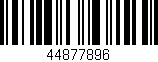 Código de barras (EAN, GTIN, SKU, ISBN): '44877896'