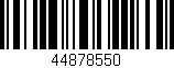 Código de barras (EAN, GTIN, SKU, ISBN): '44878550'