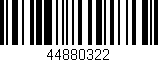 Código de barras (EAN, GTIN, SKU, ISBN): '44880322'