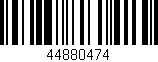 Código de barras (EAN, GTIN, SKU, ISBN): '44880474'