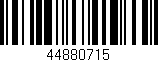 Código de barras (EAN, GTIN, SKU, ISBN): '44880715'
