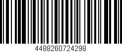 Código de barras (EAN, GTIN, SKU, ISBN): '4488260724298'