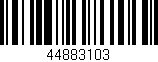 Código de barras (EAN, GTIN, SKU, ISBN): '44883103'