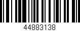 Código de barras (EAN, GTIN, SKU, ISBN): '44883138'