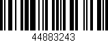 Código de barras (EAN, GTIN, SKU, ISBN): '44883243'