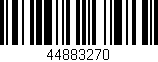 Código de barras (EAN, GTIN, SKU, ISBN): '44883270'