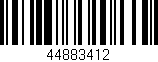 Código de barras (EAN, GTIN, SKU, ISBN): '44883412'