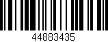 Código de barras (EAN, GTIN, SKU, ISBN): '44883435'