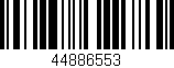 Código de barras (EAN, GTIN, SKU, ISBN): '44886553'