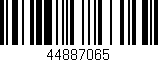 Código de barras (EAN, GTIN, SKU, ISBN): '44887065'