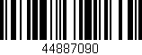 Código de barras (EAN, GTIN, SKU, ISBN): '44887090'