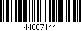 Código de barras (EAN, GTIN, SKU, ISBN): '44887144'