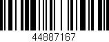 Código de barras (EAN, GTIN, SKU, ISBN): '44887167'