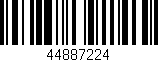 Código de barras (EAN, GTIN, SKU, ISBN): '44887224'