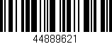 Código de barras (EAN, GTIN, SKU, ISBN): '44889621'