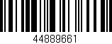 Código de barras (EAN, GTIN, SKU, ISBN): '44889661'