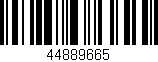 Código de barras (EAN, GTIN, SKU, ISBN): '44889665'