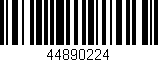 Código de barras (EAN, GTIN, SKU, ISBN): '44890224'