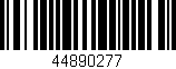 Código de barras (EAN, GTIN, SKU, ISBN): '44890277'