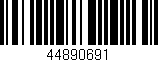 Código de barras (EAN, GTIN, SKU, ISBN): '44890691'