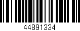 Código de barras (EAN, GTIN, SKU, ISBN): '44891334'