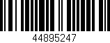 Código de barras (EAN, GTIN, SKU, ISBN): '44895247'
