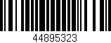 Código de barras (EAN, GTIN, SKU, ISBN): '44895323'