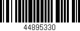Código de barras (EAN, GTIN, SKU, ISBN): '44895330'