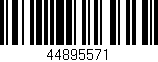 Código de barras (EAN, GTIN, SKU, ISBN): '44895571'