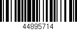 Código de barras (EAN, GTIN, SKU, ISBN): '44895714'