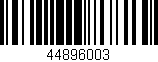 Código de barras (EAN, GTIN, SKU, ISBN): '44896003'