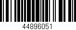 Código de barras (EAN, GTIN, SKU, ISBN): '44896051'
