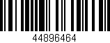 Código de barras (EAN, GTIN, SKU, ISBN): '44896464'