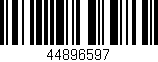 Código de barras (EAN, GTIN, SKU, ISBN): '44896597'