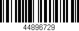 Código de barras (EAN, GTIN, SKU, ISBN): '44896729'