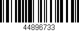 Código de barras (EAN, GTIN, SKU, ISBN): '44896733'