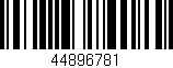 Código de barras (EAN, GTIN, SKU, ISBN): '44896781'
