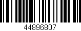 Código de barras (EAN, GTIN, SKU, ISBN): '44896807'
