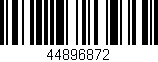 Código de barras (EAN, GTIN, SKU, ISBN): '44896872'