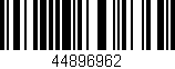 Código de barras (EAN, GTIN, SKU, ISBN): '44896962'