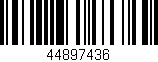 Código de barras (EAN, GTIN, SKU, ISBN): '44897436'