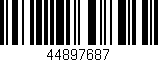 Código de barras (EAN, GTIN, SKU, ISBN): '44897687'
