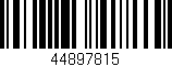 Código de barras (EAN, GTIN, SKU, ISBN): '44897815'