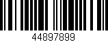 Código de barras (EAN, GTIN, SKU, ISBN): '44897899'
