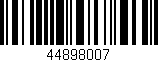 Código de barras (EAN, GTIN, SKU, ISBN): '44898007'
