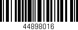 Código de barras (EAN, GTIN, SKU, ISBN): '44898016'