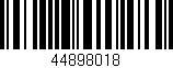 Código de barras (EAN, GTIN, SKU, ISBN): '44898018'