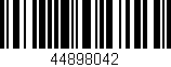 Código de barras (EAN, GTIN, SKU, ISBN): '44898042'